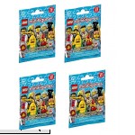 LEGO Minifigures Series 17 Random Set of 4 Packs 71018  B0716KX9W4